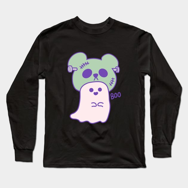 Boo | Franken Bear Long Sleeve T-Shirt by TanoT